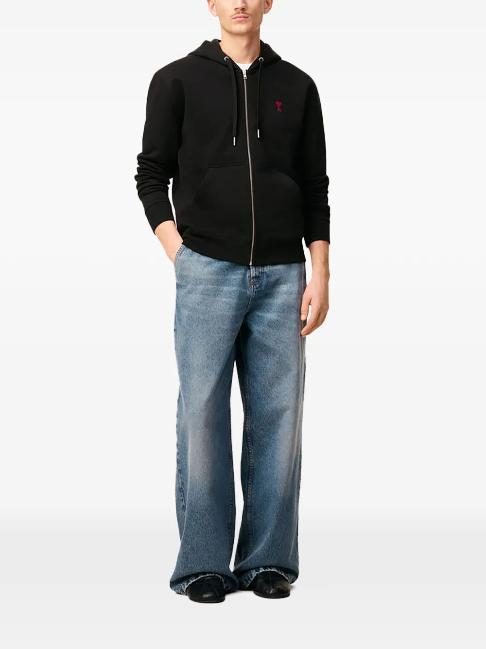 AMI Paris Ami De Coeur zip sweatshirt