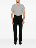 Saint Laurent logo-embroidered short-sleeved polo shirt