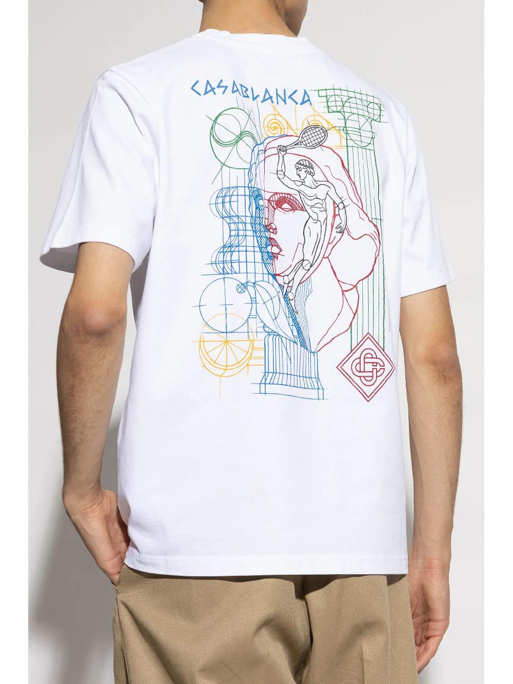 Casa blanca Crewneck Printed front and back panels