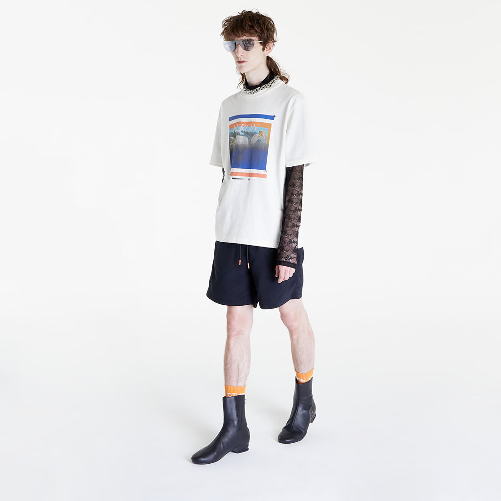 HERON PRESTON MISPRINTED HERON SHORT SLEEVE T-SHIRT