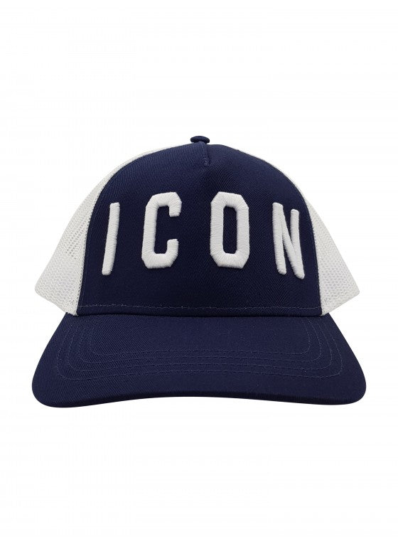 DSQUARED ICON TRUCKER CAP NAVY