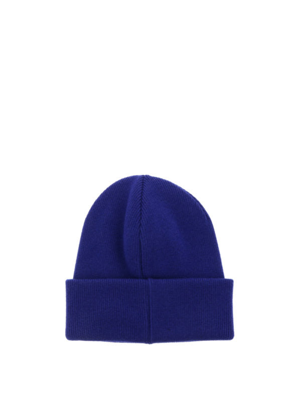 DSQUARED2 Icon knitted wool blue beanie