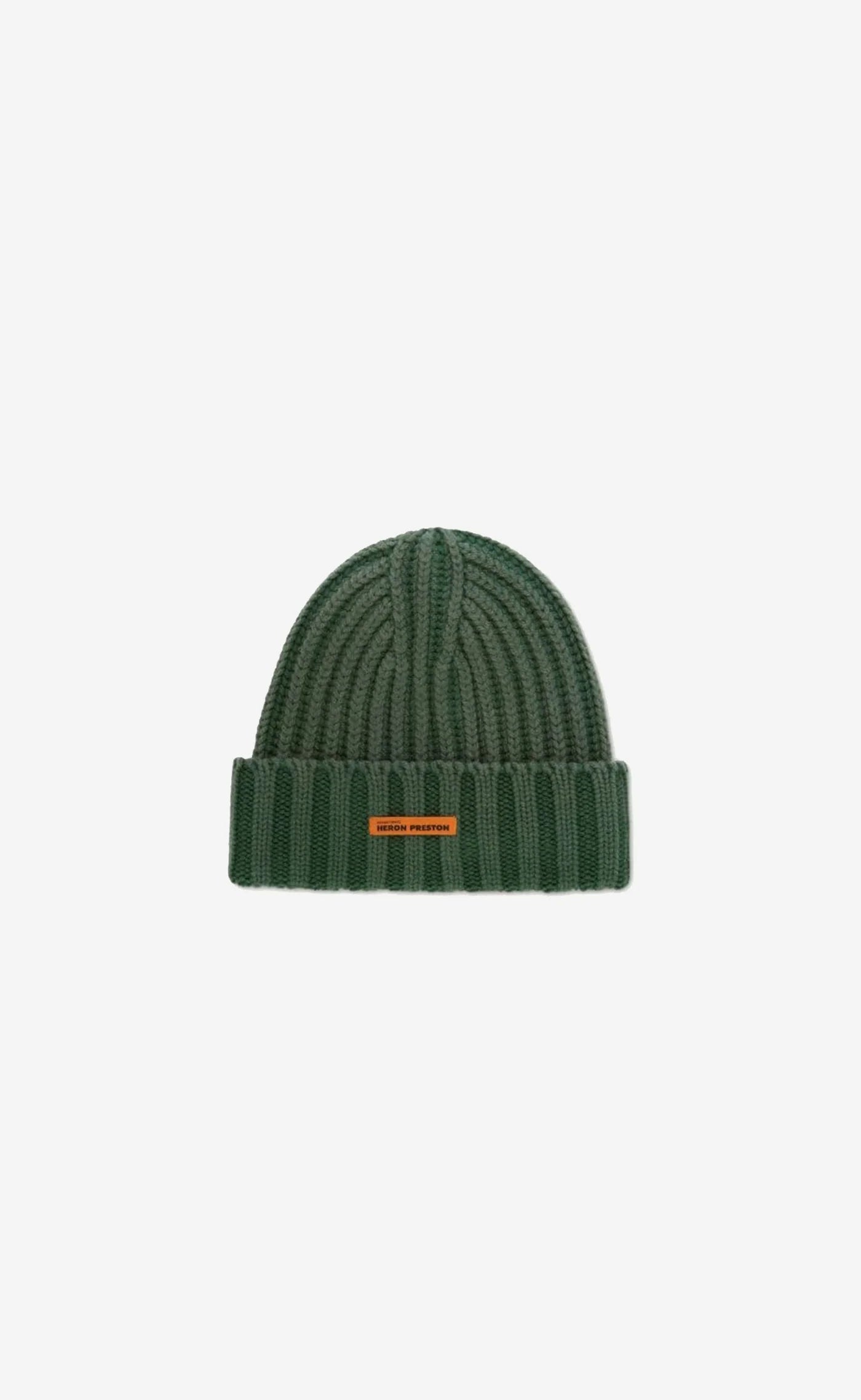HERON PRESTON  Logo-Patch Ribbed-Wool Beanie