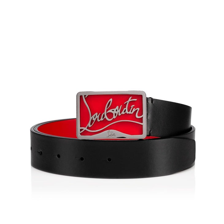 Christian louboutin Ricky Belt - Calf leather - Black