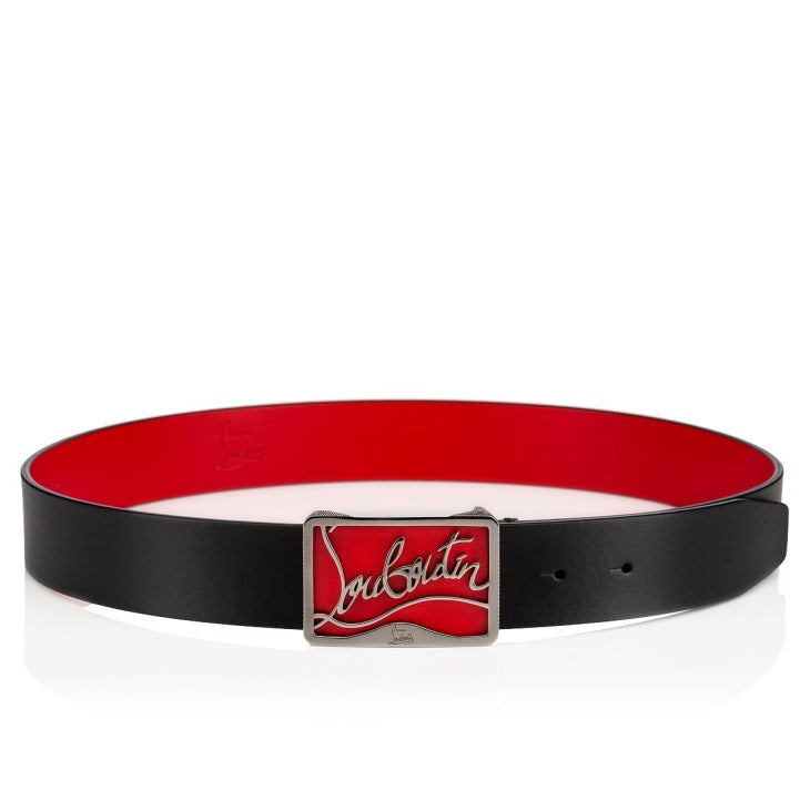 Christian louboutin Ricky Belt - Calf leather - Black