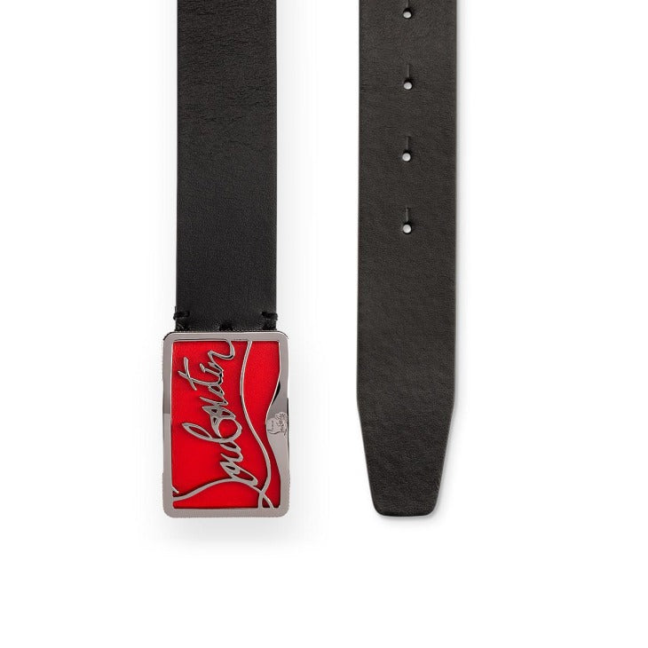 Christian louboutin Ricky Belt - Calf leather - Black