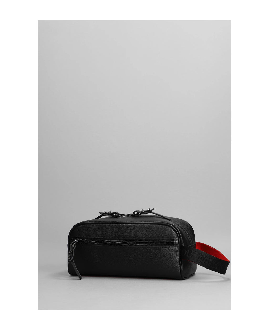 Christian Louboutin Blaster Clutch In Black Leather