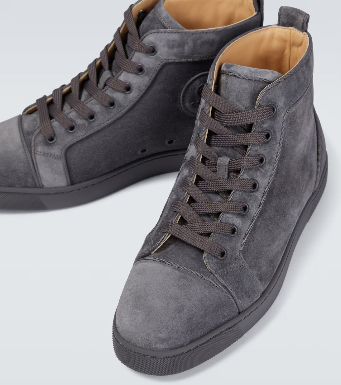 Christian Louboutin Louis suede high-top sneakers