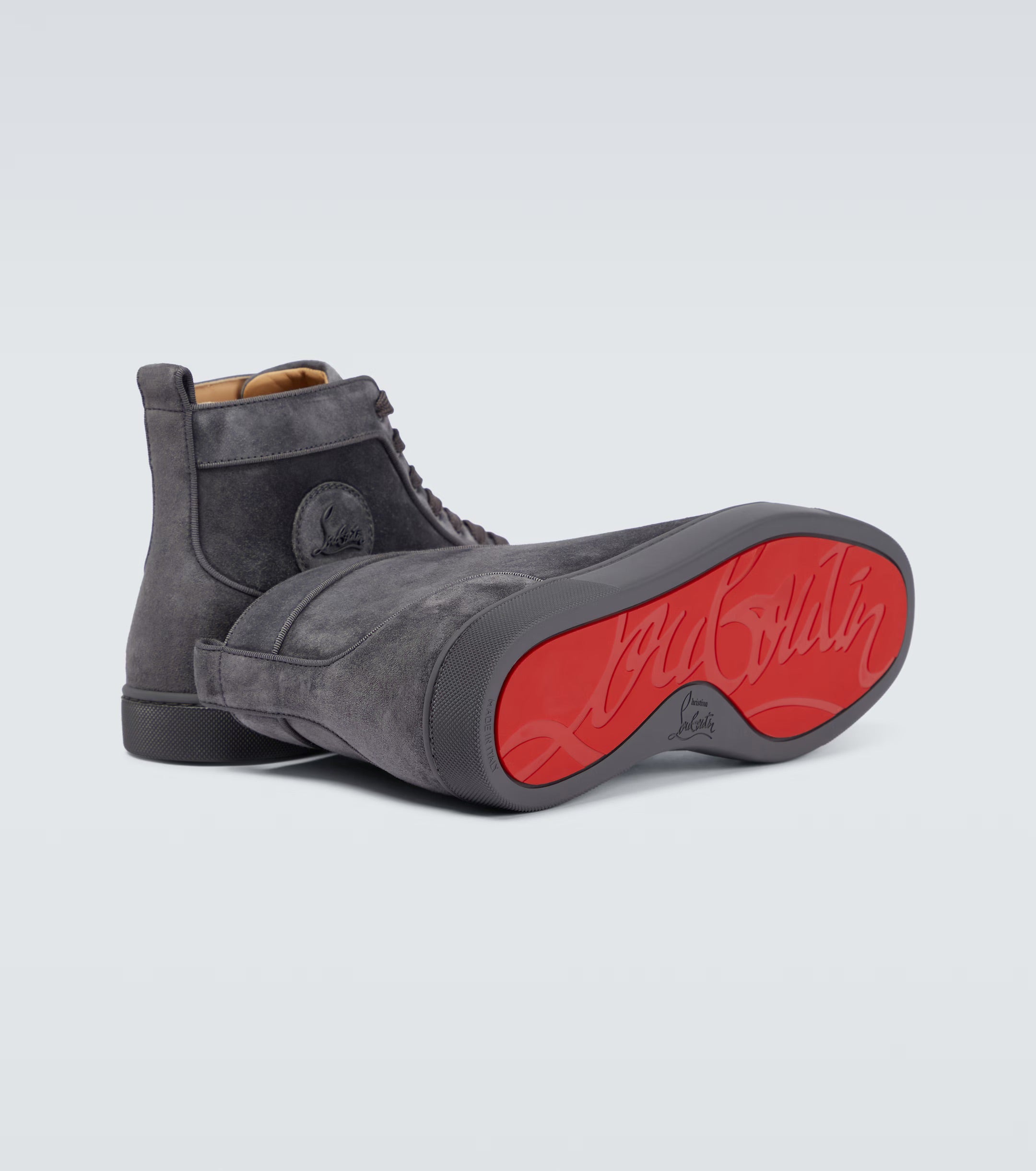 Christian Louboutin Louis suede high-top sneakers