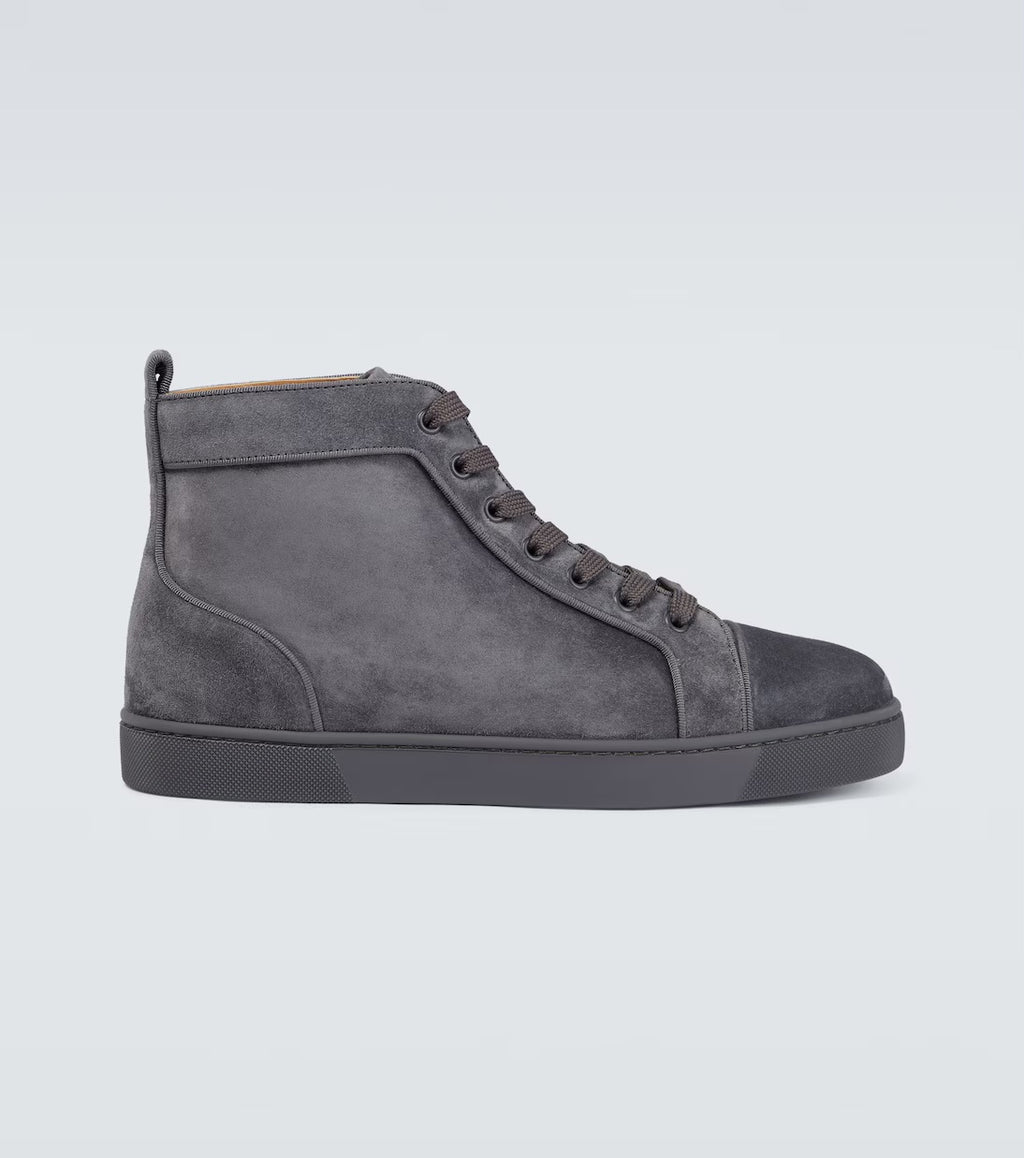 Christian Louboutin Louis suede high-top sneakers