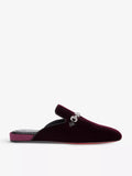 CHRISTIAN LOUBOUTIN Coolito swing flat velv ds sat clf ali n