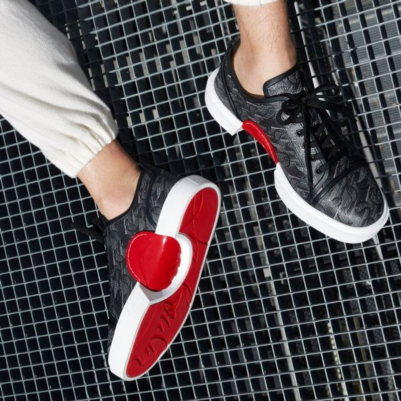 Christian Louboutin Black Adolon Junior Sneakers