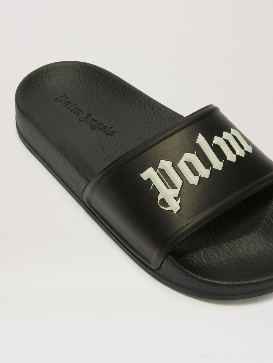 Palm Angels logo-print slides