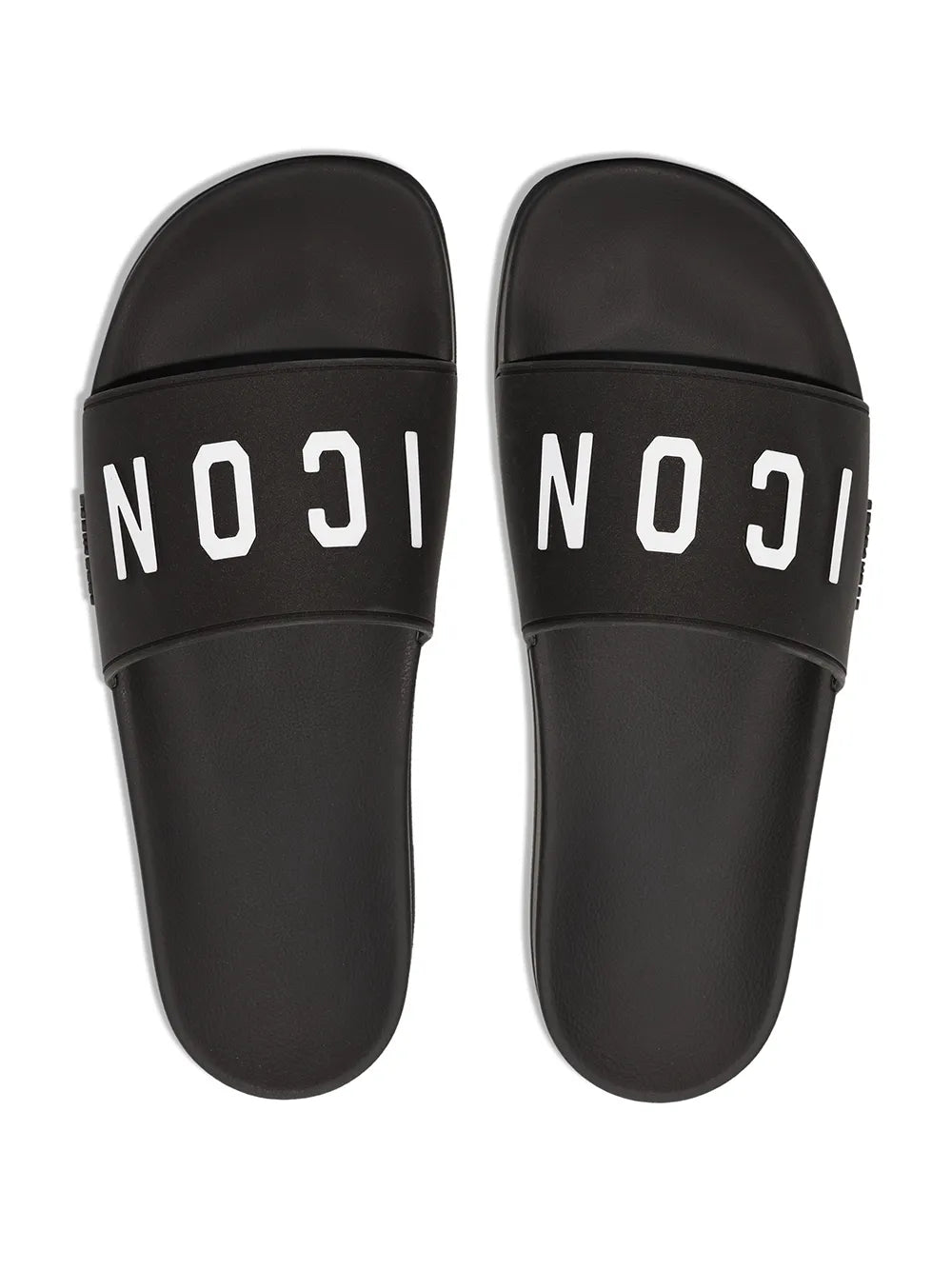 DSQUARED2 logo-print flat slides