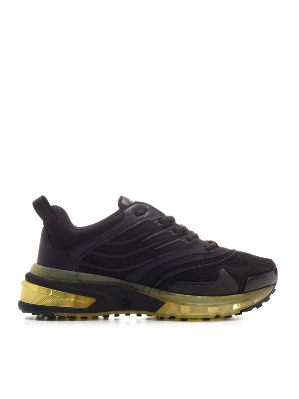 GIVENCHY GIV 1 leather and suede-trimmed mesh sneakers