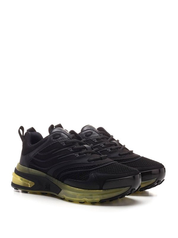 GIVENCHY GIV 1 leather and suede-trimmed mesh sneakers