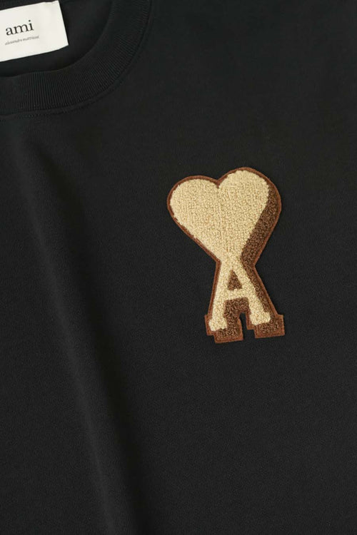 Ami Paris T-SHIRT PATCH AMI DE COEUR NOIR