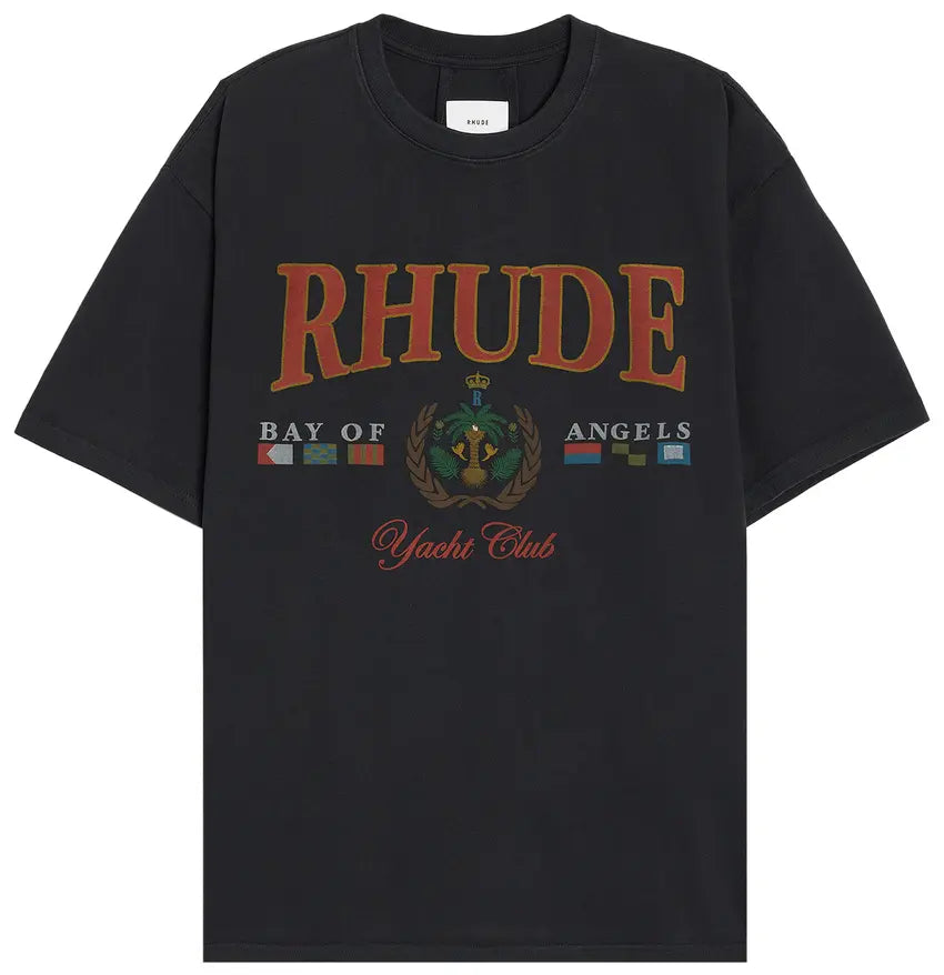 Rhude Bay Of Angels Yacht Tee 'Vintage Black