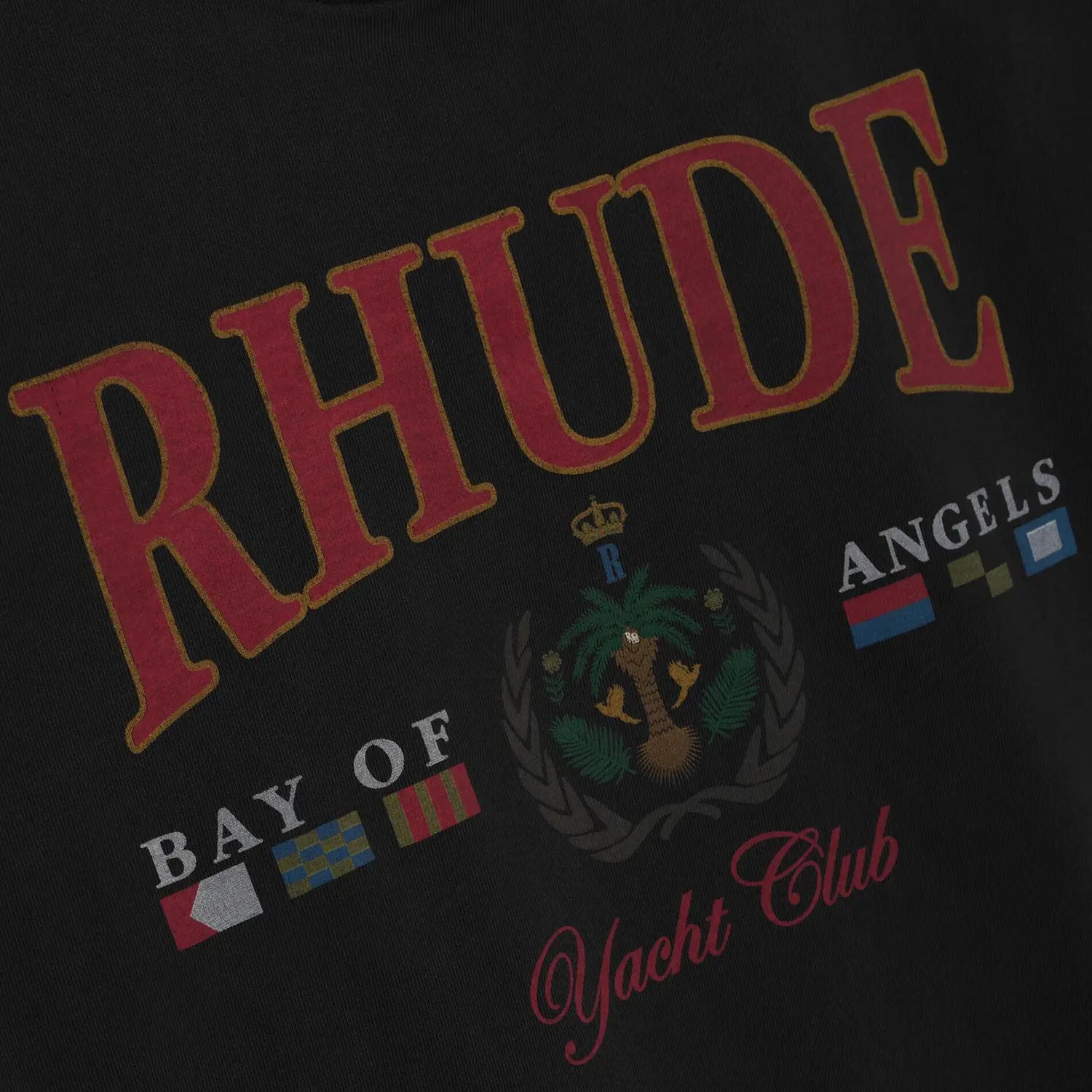 Rhude Bay Of Angels Yacht Tee 'Vintage Black