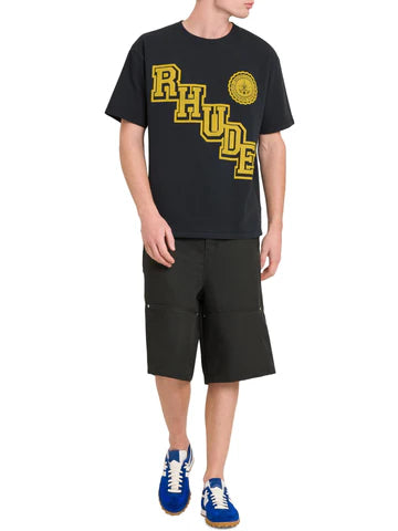 RHUDE COLLEGIATE CREST T-SHIRT